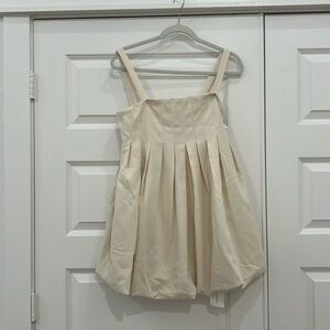 Mini pleated skater dress
